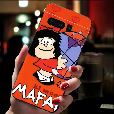 Mafalda Phone Case for Google Pixel 10 9 Pro XL 9A 8 7 6 Pro Pixel 8A 7A 6A Pixel 8 7 6 5 Funda