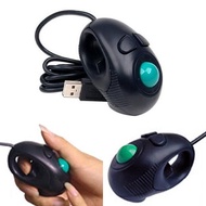 USB Wired Mouse Finger Hand Held Right/Left Handed For PC Laptop Notebook Desktop