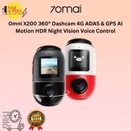 70mai Omni X200 360° Dashcam 4G ADAS & GPS AI Motion HDR Night Vision Voice Control