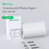 Peripage กระดาษสติ๊กเกอร์ A6 A8 A9 A9S max A9S a9 pro a6s เเบบใส photo paper ขนาด 56*30มม ราคาต่อ 1 