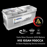 VARTA Car Battery Silver Dynamic AGM H15 105AH - CCA 950A