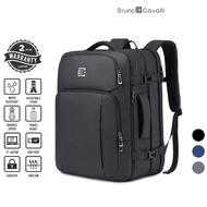 BRUNO CAVALLI Travel Backpack 18621 - Black/Blue/Grey (27L-37L)