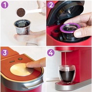 【CHR】-Stainless Steel Coffee Capsule Cup Reusable K Cup for 2.0/1.0 Mini Plus Coffee Filter