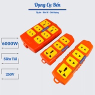 3 - 4 - 6 hole power outlet with load capacity of 6000W, Genuine VS cast copper core, high quality p