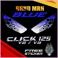 ♚ § ♈ HONDA CLICK 125 150 CIRCUIT X HONEYCOMB HEADLIGHT STICKER TINT PROTECTOR
