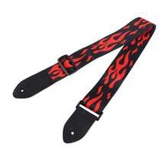 1pc Flame Guitar Strap, 100% Soft Guitar Straps , Electric & Acoustic Guitar,Guitar,Guitar Strap,Ele