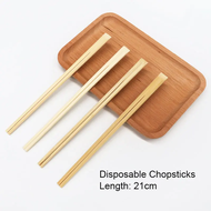 (Roy) 100Pairs Disposable Bamboo Chopsticks Chinese Restaurant Chop Sticks Noodle Hot Pot Sushi Chop