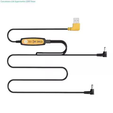 J0PA USB Cable 5V to 12V Voltages Converters USB Power Line Step Up