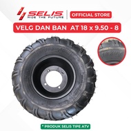 SELIS - ATV Tire 18 x 9.50 Universal Electric Motorcycle 8Ring