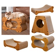 [svzfjuv] Corrugated Cat Scratcher Pad Thickened Base Furniture Protector Scratch Board Bed Lounger 