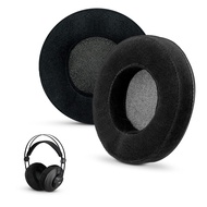 Round Velour Memory Foam Earpads - Suitable Many Large Headphones - SteelSeries, HD668B, ATH, AKG K5