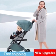Baby Stroller Lightweight Foldable Compact Cabin Like Handle Baby Stroller