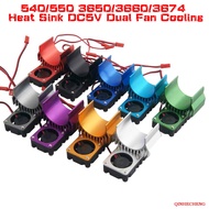 RC Alum Heat Sink DC5V Dual Fan Cooling For HSP Models 540/550 Motor (3650)
