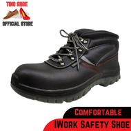 IWORK Men Steel-toe Safety Shoes (W97-9709) Black & Brown