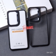 Transparent Bumper Shockproof Case Samsung S25 Samsung S25 Plus Camera Protection Ring Lens Stand Co