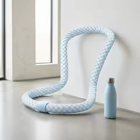 New Ice‑Beans Soft Spring Hula Hoop, Waist‑Friendly Silent Weighted Hula Hoop for Tummy Toning & Bod