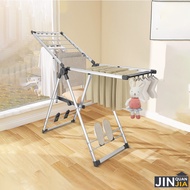 JINQUANJIA Laundry Rack Foldable Clothes Drying Rack Stainless Steel Telescopic Cloth Hanger System