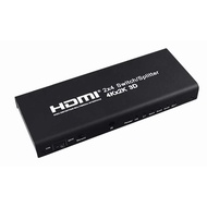 HDMI2x4 Switch/Splitter (Support 4kx2k 3D) ( 2 HDMI INPUTS ; 4 HDMI OUTPUTS )