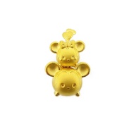 CHOW TAI FOOK Disney Tsum Tsum 999 Pure Gold Pendant - Mickey &amp; Minnie R19026