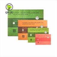 QIUJUU Watercolor Paper Block, 100% Cotton 20 Sheets Watercolor Sketchbook, High Quality 32K 16K 8K 