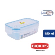 Biokips Rectangular Food Storage Container w/ 2 Comp. 450ml Airtight And Leakproof Food Container