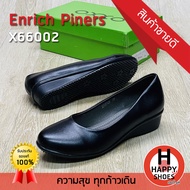 🚚ส่งเร็ว🚛ส่งด่วน👟สินค้าใหม่✨รองเท้าคัชชูหญิง Enrich Piners รุ่น X66002 ส้นเรียบ 1 นิ้ว Soft touch Support หนังนุ่มมาก...สวมใส่สบายเท้า