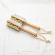 Bamboo Foot Scrubber 2 In 1 Pumice Stone Foot Scrubber Foot File Pedicure Bamboo Pumice Stone Scrubb