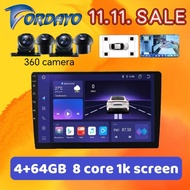 Fordayo android player 4gb ram + 64gb rom audroid auto  carplay( support 360camera)