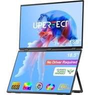 UPERFECT Delta 18.5" 100Hz Dual Monitor Portable Monitor for Laptop Screen Extender 1080P HDR 360° F