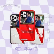 WINSTON RED R0K0K CiGAReT Clear Case Neon Bumper Casing for iPhone 17 PRO MAX 17 AIR 16 PRO MAX 15 1