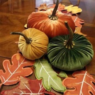 DC SML Sizes Multiple Colors Available Handmade Velvet Pumpkin Dec