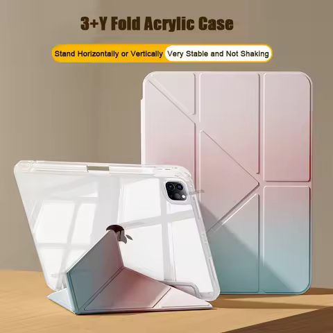 Gradient Y-fold Tablet Case for Ipad 12th 11 10th 10.9 7th 8th 9th 10.2" iPad Air 4 5 10.9 11 13 M4 