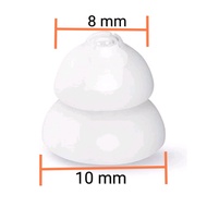 ( Pack of 6 )  8/10 mm double dome for miniReceiver 2.0: Siemens / Connexx / Signia / Rexton (Receiv