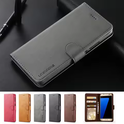 Case For Samsung Galaxy S7 Edge Case Leather Wallet Flip Cover Samsung Galaxy S7 Edge Phone Case For