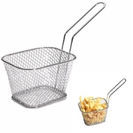 Mini Fryer Basket Strainer Stainless Steel Fryer Basket Strainer French Fries Basket