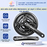 [GoGo Bike] PROWHEEL Crankset AD43 28-38-48T 3-Stage Bicycle Crankshaft