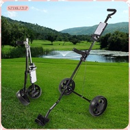 [szxmkj2lp] Golf Cart Pushcart Folding Cart 2 Wheeled Iron Portable Golf Pull Cart