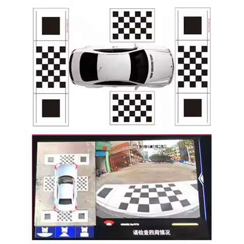 Eight Fox 3D/2D Car Camera Correction Cloth For 360 Multi-angle DVR Seamless Panoramic Camera Car Re