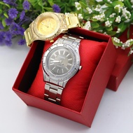 original watch for mencasio watch❏♧GREEN MOON Fossil Stainless Steel Quartz Watch For Men and Women