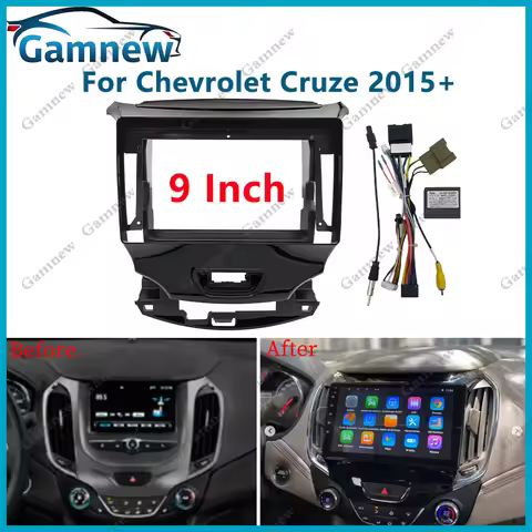 9 Inch Car Frame Fascia Canbus Adapter Android Radio Audio Dash Fitting Panel Kit For Chevrolet Cruz