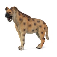 Children solid simulation of wild animal African hyena hunting dog  ornament cognitive static model 