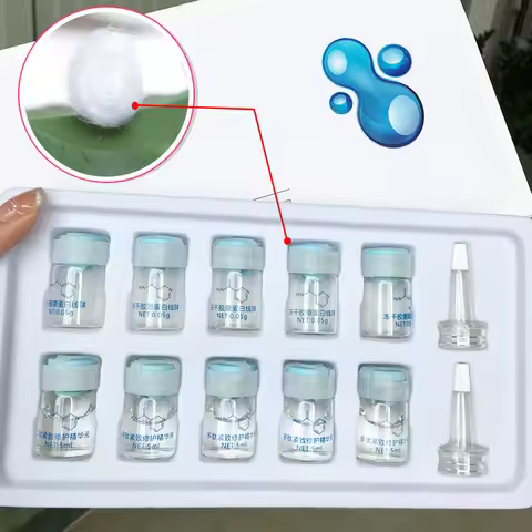 Korea Facial Hydrolyzed Silk Protein Collagen Thread Ball Serum Repair Skin Nourishing Moisturiz Rej