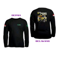 KATUN PT BUMA KOMATSU HD 785 LONG BLACK T-SHIRT CAN BE COSTUMEED, COMFORTABLE, SOFT, COOL COTTON MAT