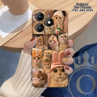HP Latest ITEL A90 Softcase - ORORA - Casing ITEL A90 - Cats case Motif - ITEL - Softcase ITEL A90 C