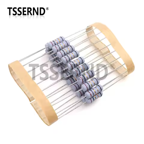20pcs 1W 5% Wire Wound Resistor Fuse Winding Resistance 0.1R 0.33R 1R 2.2R 3R 4.7R 5.1R 6.8R 10R 22R