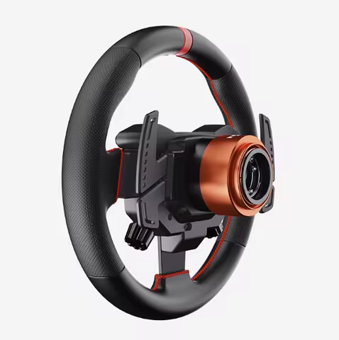 PXN W AS Gaming Steering Wheel, 11-inch Racing Wheel, Aluminum Alloy Hall Paddles, Compatible with V