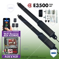 WIFI E8 E3500 ( 4CH 433MHZ WA3 ) ( SET )  Swing folding arm motor autogate system