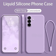 Liquid Silicone Phone Case for Original Samsung Galaxy S25FE A57/37/27/17/07 A56/36/26/16/06 A55/35/
