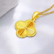 Pendant Charm Four-leaf Clover Gold 916 / Clover Charm Pendant 916 Four-leaf Clover