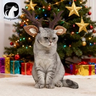 Christmas Pet Antlers Headband Pet Deer Costume Accessory Adjustable Christmas Antlers Headband for 